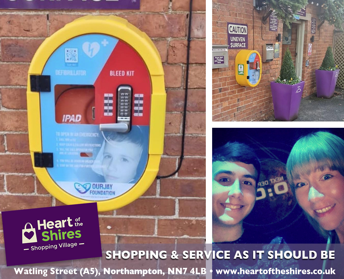 defibrillator heart of the shires