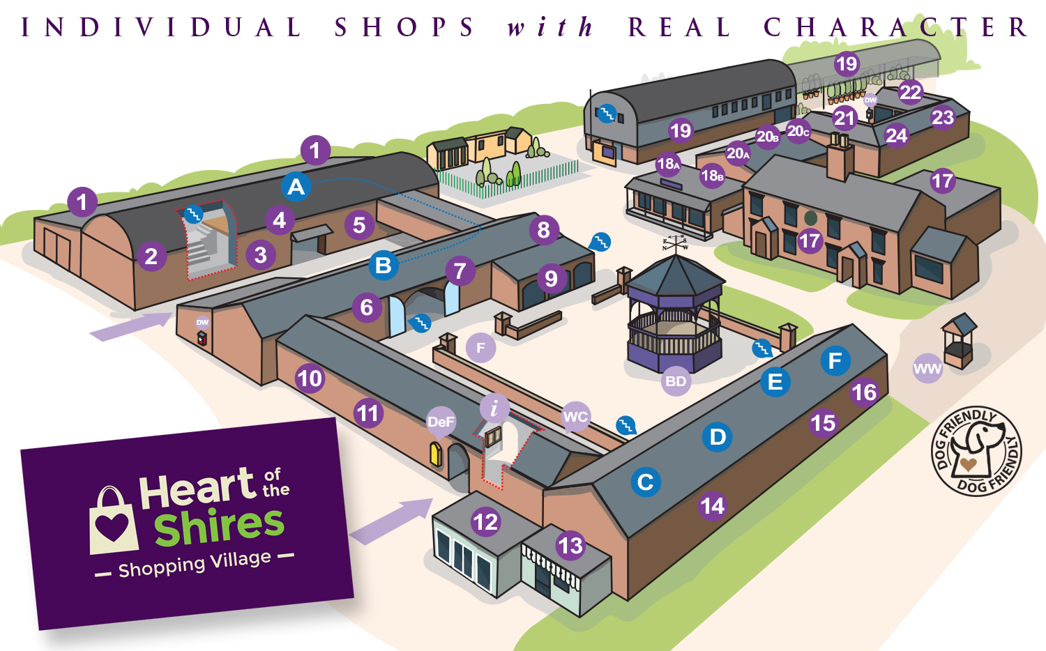 heart of the shires shops