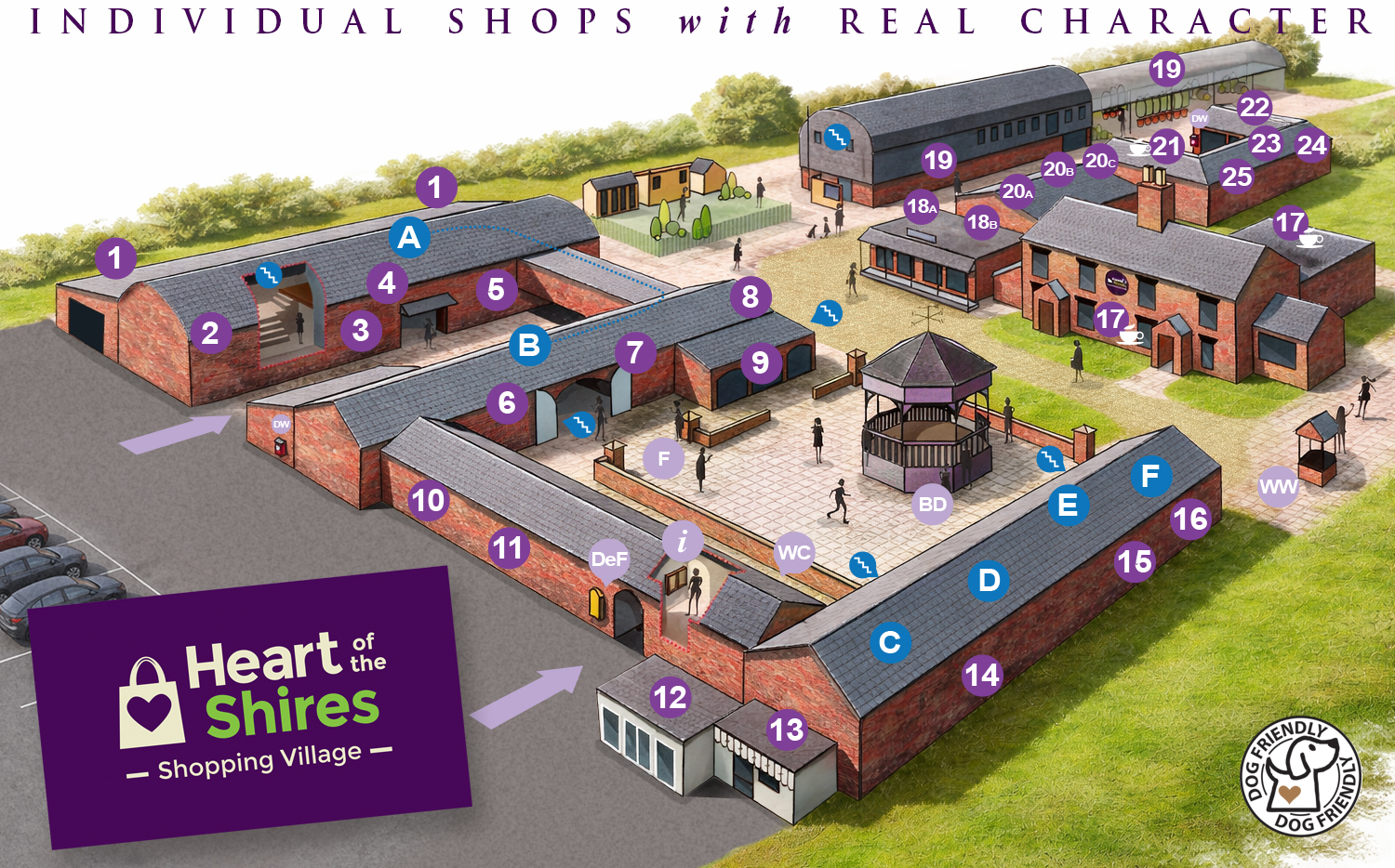 heart of the shires map